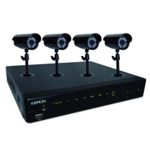 4-Kanal-DVR-KIT + 4 IR-LED-Kameras - KRAUN KK-21