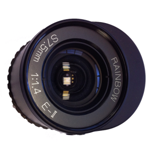 7,5 mm F1,4 Autoiris-Objektiv - Hergestellt in Japan